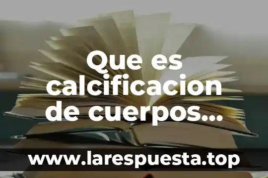 Que es tbe en equilibrio de cuerpos rigidos 5 Que es calcificacion de cuerpos amilaceos