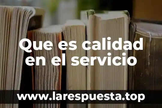 Que es satisfaccion en calidad 8 Que es calidad en el servicio