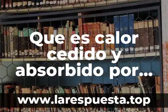 Que es tbe en equilibrio de cuerpos rigidos 6 Que es calor cedido y absorbido por los cuerpos