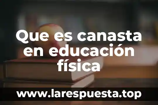 Que es la canasta basica de los alimentos en mexico 4 Que es canasta en educación física