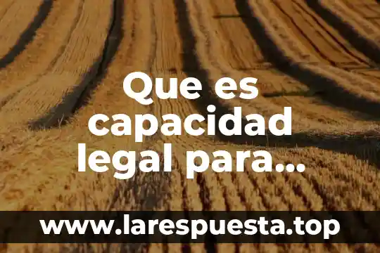 Que es el marco legal de venta 3 Que es capacidad legal para ejercer el comercio