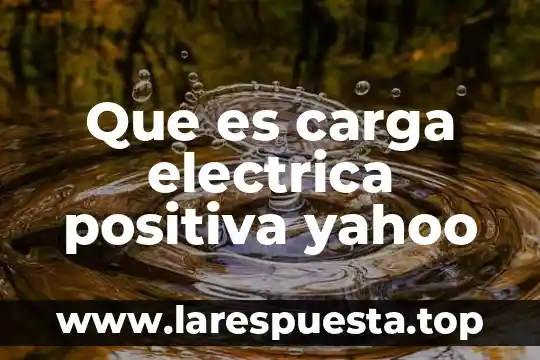 Qué es un centro de carga general 7 Que es carga electrica positiva yahoo