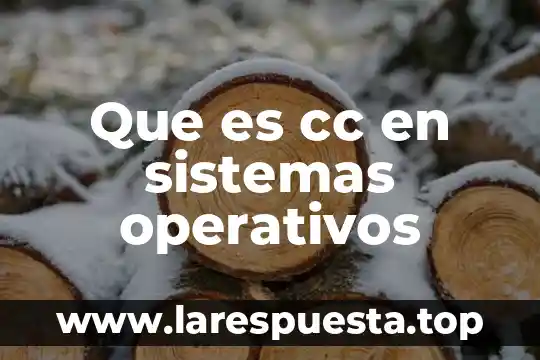 Que es cc en sistemas operativos