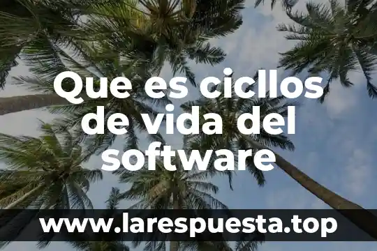 Qué es cromosoma sexual en biología 7 Que es cicllos de vida del software
