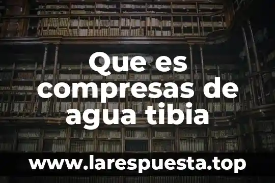 Que es cohesion en fisica del agua 5 Que es compresas de agua tibia