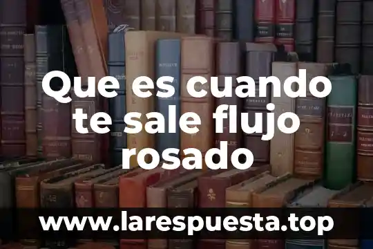 Que es un diagrama de proceso y de flujo 5 Que es cuando te sale flujo rosado