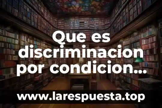 Que es actividad economica articulo 6 Que es discriminacion por condicion social y economica