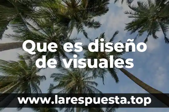 Que es diseño de visuales