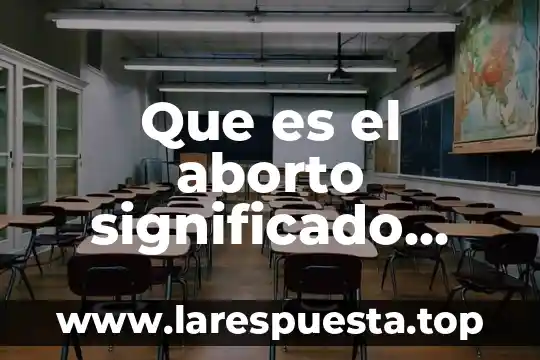 Que es el aborto significado largo