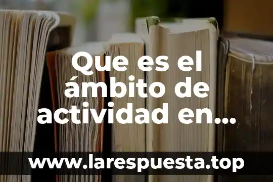 Que es el humanismo para ti 5 Que es el ámbito de actividad en una empresa