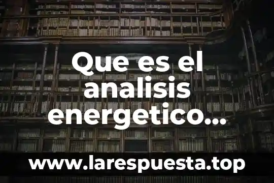 Que es el gasto energetico segun la unu 6 Que es el analisis energetico scribd