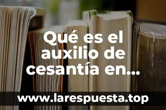 Yacon que es y para que sirve 6 Qué es el auxilio de cesantía en Costa Rica