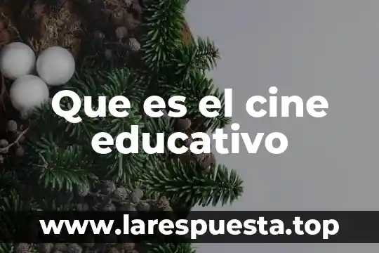 Reingreso educativo que es 3 Que es el cine educativo