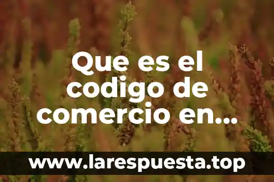 Que es marketing y comercio internacional 8 Que es el codigo de comercio en bolivia