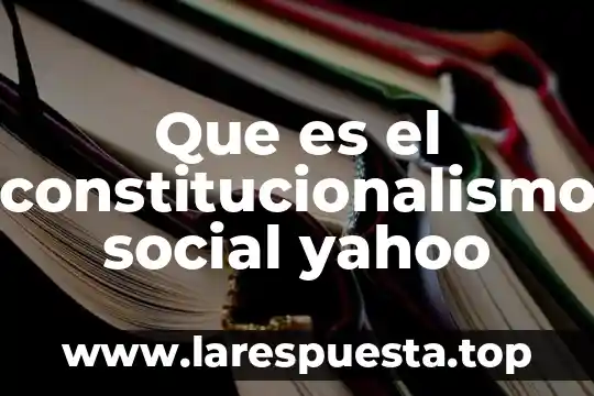Que es la cultura de elite yahoo 7 Que es el constitucionalismo social yahoo