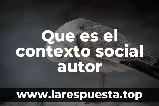 Que es la factura nombre del autor 4 Que es el contexto social autor