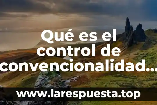 Que es un control compensatorio 8 Qué es el control de convencionalidad Colombia