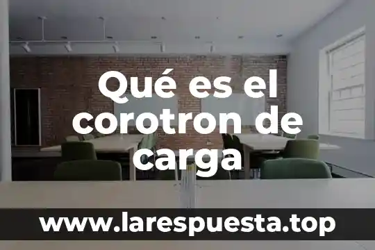 Que es carga magnetica 3 Qué es el corotron de carga