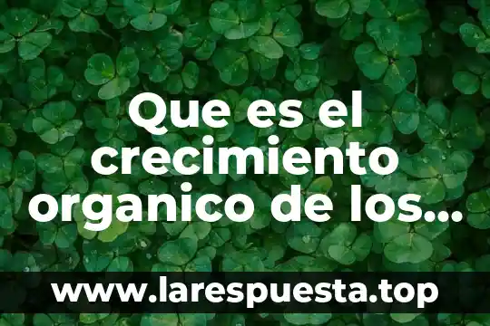 Qué es el crecimiento tipo j y s 4 Que es el crecimiento organico de los factores humanos