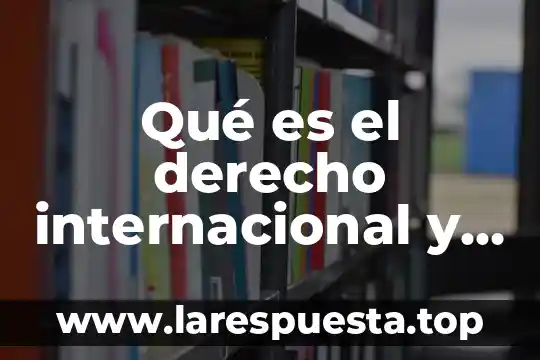 Campo laboral desarrollo educativo que es 8 Qué es el derecho internacional y campo laboral