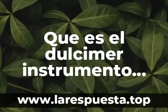 Qué es musical chair 8 Que es el dulcimer instrumento musical