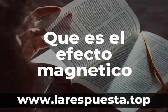 Qué es un efecto paradojal 6 Que es el efecto magnetico
