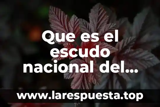 Que es el escudo nacional del ecuador