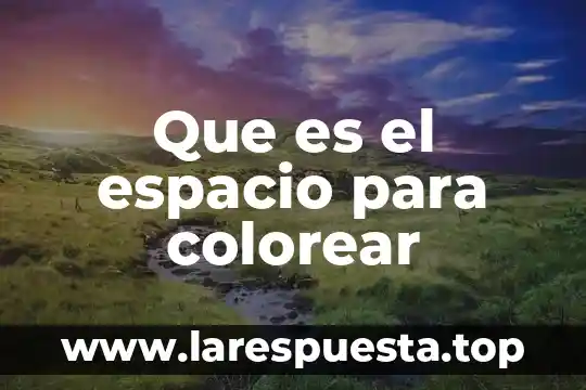 Que es un viento musical para colorear 3 Que es el espacio para colorear