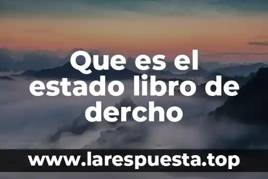 Que es el estado libro de dercho