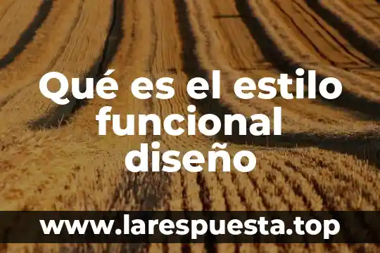 Que es el sincitio funcional 8 Qué es el estilo funcional diseño