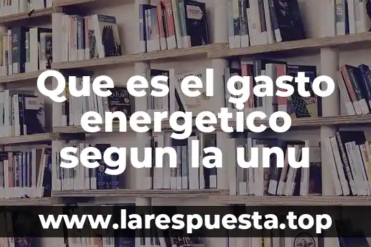 Que es el analisis energetico scribd 6 Que es el gasto energetico segun la unu