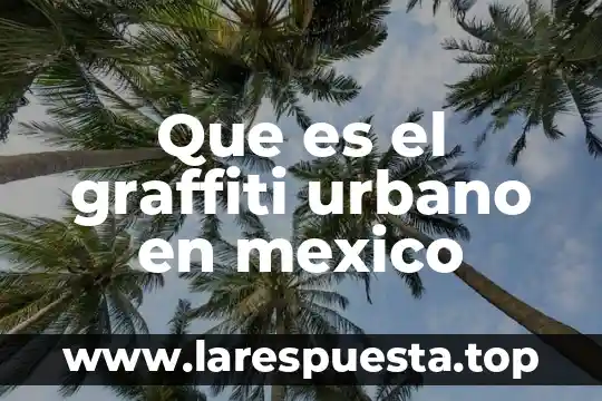 Que es fotografia aerea geografia para haxer un plano urbano 3 Que es el graffiti urbano en mexico