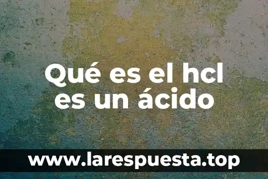 ¿Qué es el ácido húmico y el ácido fúlico? 8 Qué es el hcl es un ácido