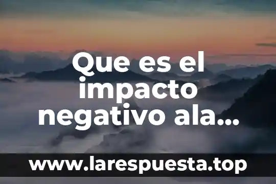 Que es bueno hacer cuando se baja la presion 3 Que es el impacto negativo ala presion social