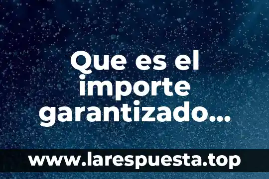 Qué es el sistema de pesos y contrapesos en México 4 Que es el importe garantizado con la hipoteca en pesos