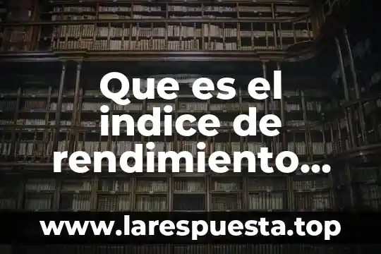 Que es el indice pmi 3 Que es el indice de rendimiento del color