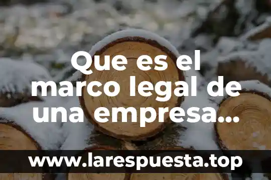 Que es el marco legal de una empresa en mexico