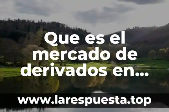 Que es el sentimiento de mercado 6 Que es el mercado de derivados en colombia