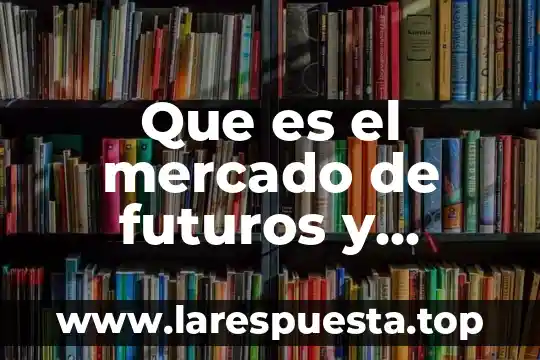Que es el mercado de futuros y opciones