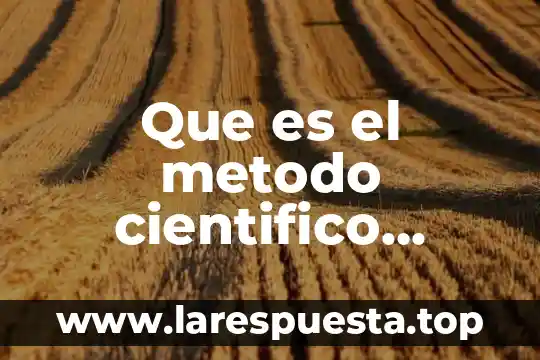 Que es el campo cognitivo mario bunge 6 Que es el metodo cientifico segun bunge