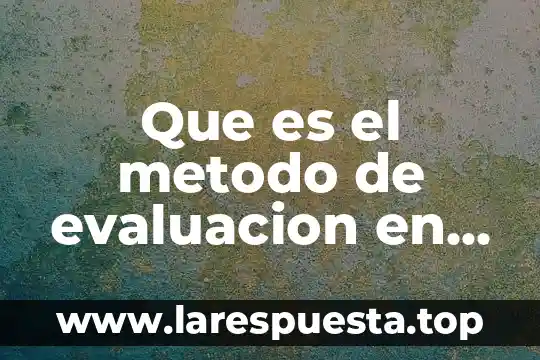 Que es metodo constructor en java 5 Que es el metodo de evaluacion en españa