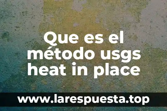Que es master in business administration 6 Que es el método usgs heat in place