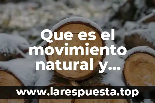 Que es el movimiento isocrono 4 Que es el movimiento natural y violento