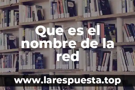 Que es el nombre de la red