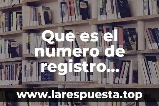 Que es el numero de registro corporativo mexico