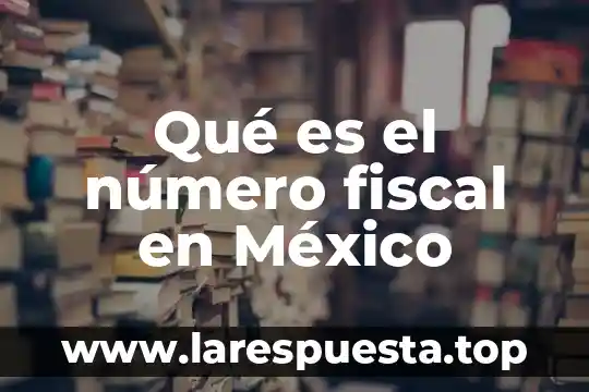 Qué es el número fiscal en México