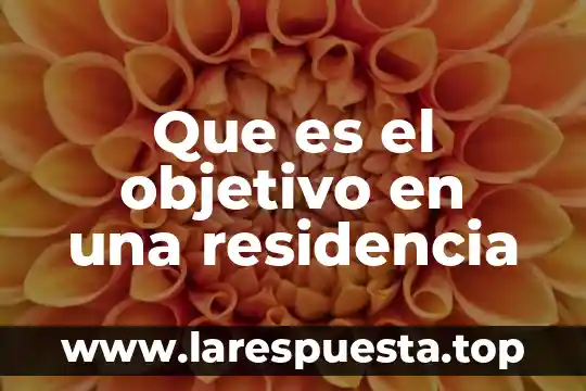 Que es residencia fiscal y en articulo establece 3 Que es el objetivo en una residencia