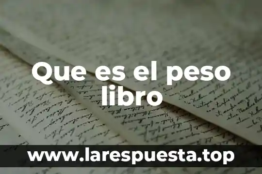 Que es un libro album ilustrado 7 Que es el peso libro
