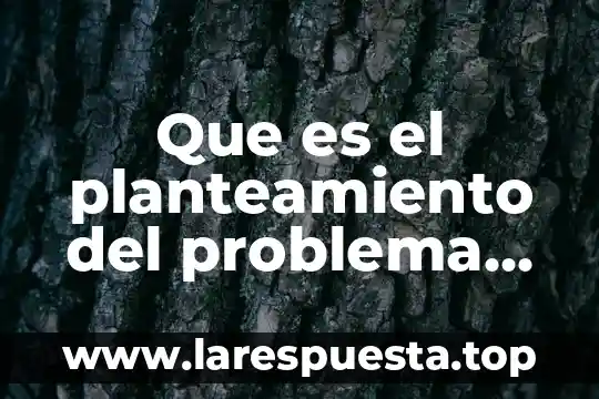 Que es el planteamiento del problema de distribucion en planta