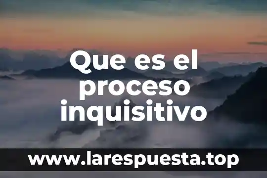 Que es el proceso de motivacion 5 Que es el proceso inquisitivo